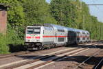 DB 146 566-5 durchfährt mit einem IC Linsburg 8.5.2018