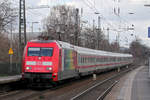 DB 101 098-2 mit IC 2009 nach Köln in Recklinghausen-Süd 7.3.2020