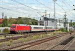 101 142-8 als umgeleiteter IC 1116 (Linie 32) von Stuttgart Hbf nach Dortmund Hbf durchfährt den Bahnhof Ludwigsburg auf Gleis 1.