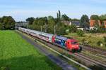 DB Fernverkehr 101 068  BACK ON TRACK  mit IC 2213 Ostseebad Binz - Stuttgart Hbf (Bohmte, 02.10.2020).