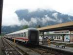 Der InterCity 2084  Nebelhorn /2082  Knigssee  steht Abfahrbereit in Oberstdorf.