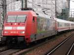 BR 101 122-0 mit InterCity 2447 aus Mnster (Westf) bei der Durchfahrt Berlin Friedrichstrae.