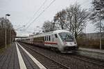 Steuerwagen 61 80 80 91 101  50 Jahre Intercity  am IC 2218 bei der Durchfahrt in Senden-Bösensell (04.12.2021)