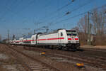 Mit dem IC 2035 (Norddeich - Leipzig) erreicht 146 557-4 in Kürze Magdeburg Hbf.