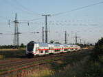 IC 1957, geschoben von 147 568 mit Tz 4895, fährt von Frankfurt(Main)Hbf nach Leipzig Hbf durch Großkorbetha.