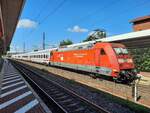 DB 101 121-2 mit dem IC 2152 von Gera Hbf nach Düsseldorf Hbf, am 11.09.2022 in Eisenach.