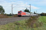 Hier der Gegenzug IC 2085 von Berchtesgaden Hbf nach Hamburg Hbf mit Zuglok 101 104-8.