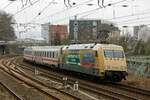 101 088-3  Dampfbahn-Route Sachsen  mit IC2044 in Wuppertal, am 04.03.2023.