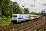 101 057-8  Europa  mit IC2044 in Wuppertal, am 22.07.2023.