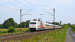 DB Fernverkehr 101 110-5  50 Jahre Intercity  mit IC 2311 Westerland (Sylt) / IC 2313 Dagebüll Mole - Köln Hbf, ab Niebüll vereint (Bohmte-Stirpe, 02.09.2024).