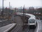 Einfahrt eines InterCity´s in den Bahnhof Gppingen.