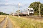 IC 1899 Frankfurt(Main)Hbf zwischen Growudicke und Rathenow geschoben von der 120 157-3