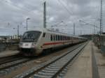 Mit dem Steuerwagen voran ging es am 11.Februar 2011 fr IC 2377 Binz-Karlsruhe,als Dieser Bergen/Rgen verlie.