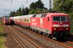 120 501-2 am IC2417 in D´dorf-Angermund am 01.07.2012