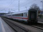 Ohne Steuerwagen kam,am 03.Januar 2013,IC 2212 von Koblenz nach Binz.Hier beim Halt in Bergen/Rgen.