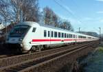 IC mit Steuerwagen in Front durch Bonn-Beuel - 12.01.2013