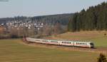 IC 2279  Schwarzwald  (Stralsund Hbf-Konstanz) mit Schublok 101 079-2 bei Aufen 15.3.13