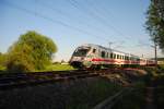 IC 1008 von Mnchen Hbf nach Berlin-Gesundbrunnen, kurz vor Delitzsch unterer Bahnhof.