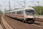 IC mit Schublok 101 039-6 bei der Durchfahrt in Rotenburg(Wmme) 31.5.2013