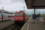 Am 10.05.2013 fuhr 101 078-4 mit IC 2064 (Nrnberg Hbf - Karlsruhe Hbf) in den Stuttgarter Hbf.