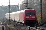 101 014-9 mit IC 2335 nach Norddeich Mole durchfährt Recklinghausen-Süd 22.11.2014