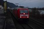 101 025-5 an der Rhenser Straße in Koblenz Stolzenfels in Richtung Bingen unterwegs.