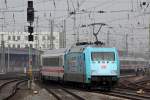 101 102-2 als Schublok hinter IC 2214 nach Hamburg verlässt Bremen Hbf.