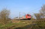 DB Fernverkehr 101 122  Herzlichst Zypern, Schauinsland Reisen  mit IC 2229 Kiel Hbf - Nürnberg Hbf (Hüde, 09.03.16).