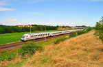 IC 2383 von Rostock Hbf nach Leipzig Hbf, am 18.07.2016 bei Zschortau.