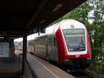 Der InterRegio 5224 von Trier Hbf nach Luxembourg bei der Durchfahrt durch den Bahnhof Trier Sd.           11.06.07