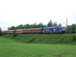 101 136 mit dem letzten InterRegio von Chemnitz nach Berlin am 27.05.2006.