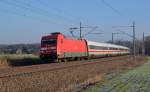 101 131 bespannte am 18.01.15 den ICE 1009 von Berlin nach München.