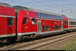 Blick auf einen Doppelstock-Steuerwagen der 2.