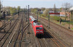 DB Fernverkehr 101 054 mit einem PbZ // Dortmund (in der Nähe der Station Dortmund-Marten Süd) // 19.