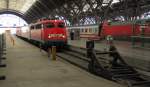 DB AutoZug 115 459-0 mit dem PbZ 2467 aus Berlin Lichtenberg, am 20.02.2014 in Leipzig Hbf.