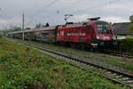 1116 225 mit dem RJ 890  BREGENZERWALD  von Wien (Hbf) nach Frankfurt (M) Hbf am 26.04.2022 in Kressbronn