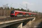 Railjet 60 am 06.04.2009 zwischen Haar und Vaterstetten.