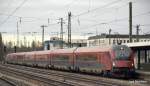 Am 21.03.10 rast der RJ 65 nach Budapest Keleti-pu durch Mnchen-Ost Richtung Salzburg Hbf.