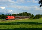 1116 062 mit einem RJ von Budapest nach Mnchen am 15.06.2011 unterwegs bei Hilperting.