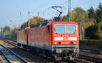 143 145-1 mit 143 963-7 am Haken am 17.10.18 Berlin-Hirschgarten, Viele Grüße an den Tf !!!