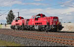 [Reupload]    261 016-0 und 261 049-1 (Voith Gravita 10 BB) fahren bei Benndorf (Kabelsketal​) Richtung Leipzig.