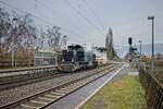 Lok 500 1664 der Northrail als Triebfahrzeugfahrt in Bochum-Riemke (29.12.2021) 