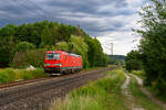 193 327 DB Cargo als Lz bei Postbauer-Heng Richtung Nürnberg, 24.07.2020  