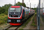 Die EBS-Abstellung in Naumburg(Saale)Hbf ist bestückt mit 187 420-5 sowie 143 056-0, 143 124-6, 155 239-7 (250 239-1) und 156 002-8.