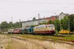 E03 001 DB mit 212 372, E40 128, 115 114 & 111 001 von Altenbeken nach Koblenz Lützel, am 03.07.2023.