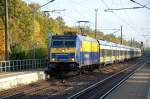 146 522 zieht am 26.10.09 den Interconnex durch Burgkemnitz Richtung Leipzig.