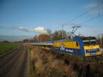 Der Inter-Connex mit 146 522 auf dem Weg zum Rostocker Hbf  13.12.09