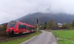 Noch knapp eineen Kilometer hat 2442 232 bis zum Bahnhof Garmisch-Partenkirchen zurückzulegen.