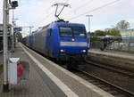 145 CL-202 und eine 185er beide von Crossrail kommen mit einem Autozug aus  aus Pirna Gbf(D) nach Aachen-West,Zeebrugge(B) und fahren durch Erkelenz in Richtung