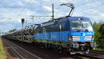 ČD Cargo a.s., Praha [CZ] mit  383 007-2  [NVR-Nummer: 91 54 7383 007-2 CZ-CDC] und PKW-Transportzug (fabrikneue Skoda Modelle) am 25.08.20 Bf.